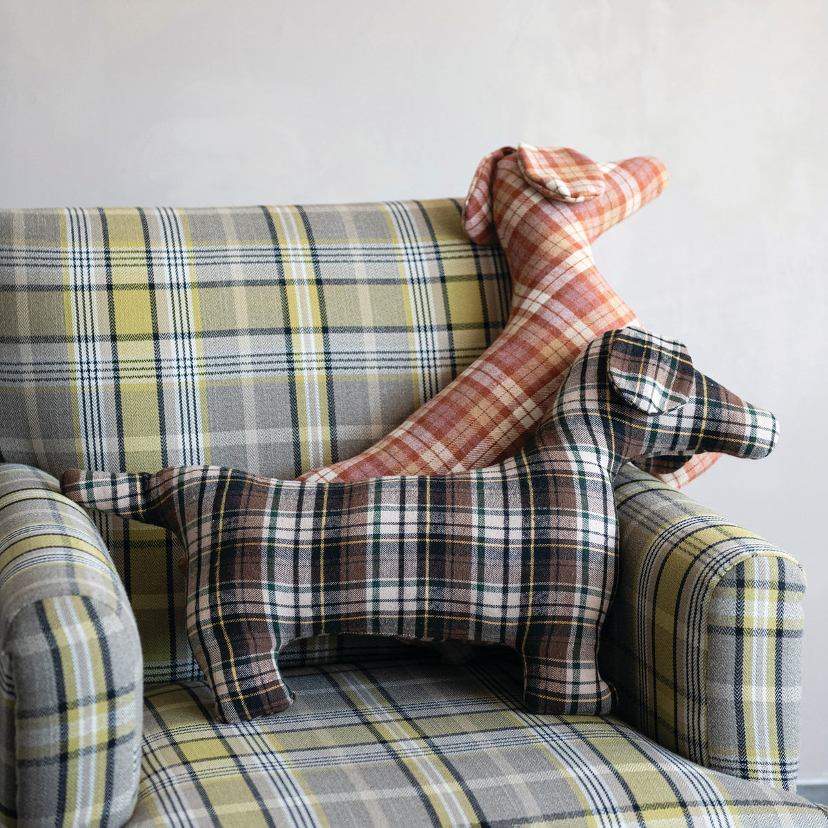Plaid Dog Pillow