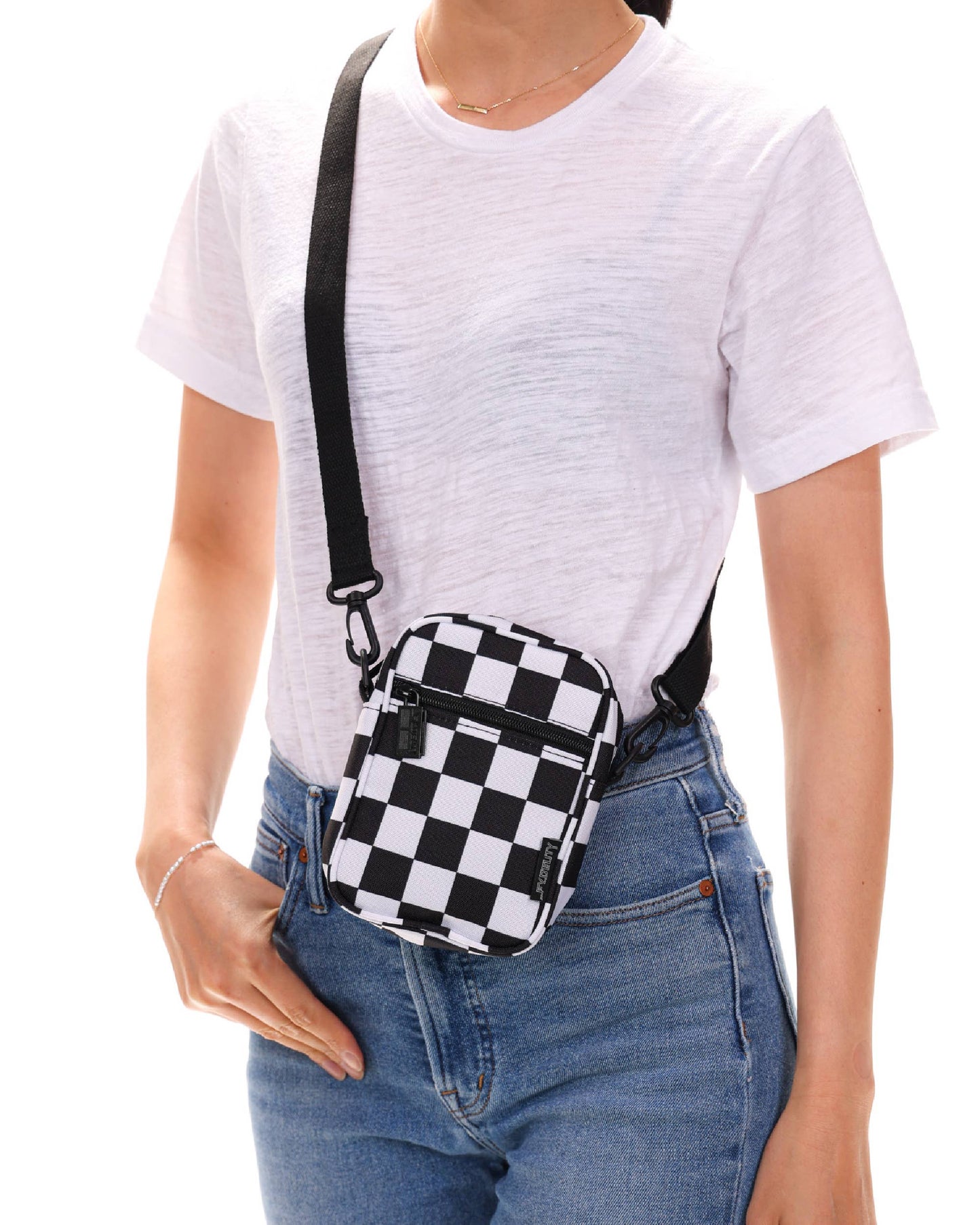 Recycled MiniBrickCrossbodyBag | XL Checker