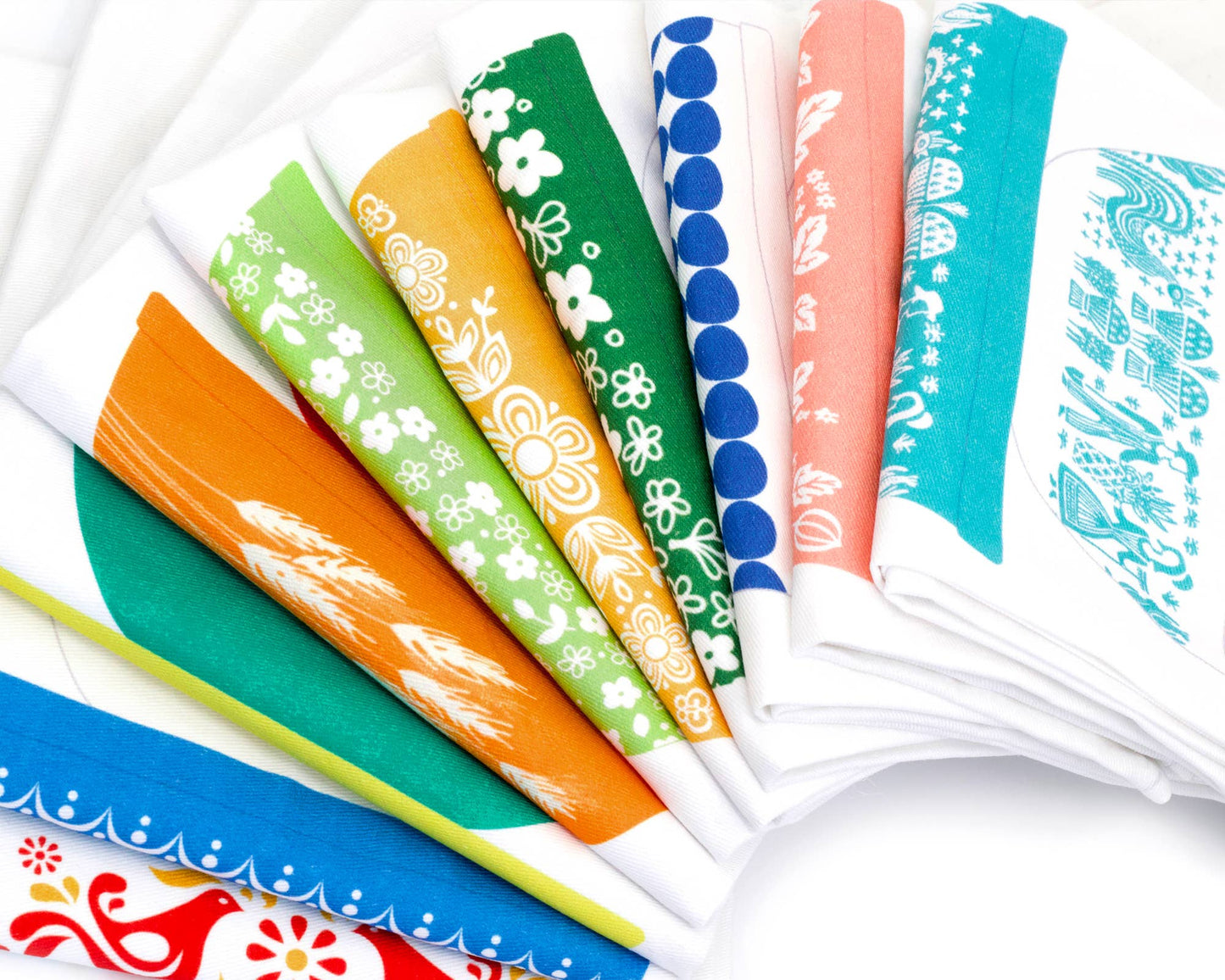 Pyrex-Inspired Tea Towel Cotton – Retro Kitchen Gift