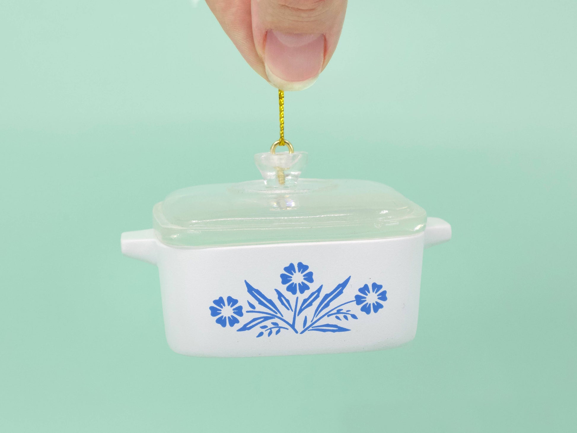 Mini Cornflower Ornament | Corning Ware Inspired Casserole