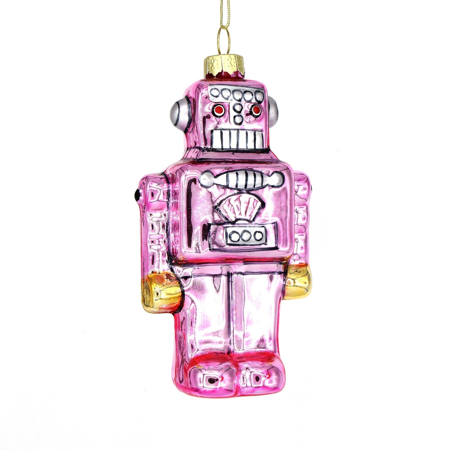 Retro Robot Handcrafted Christmas Ornament