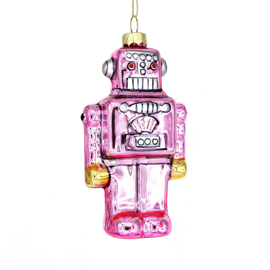 Retro Robot Handcrafted Christmas Ornament