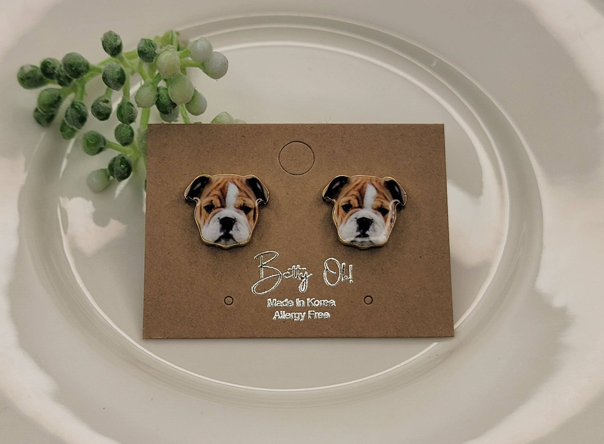 Bull Dog Earrings