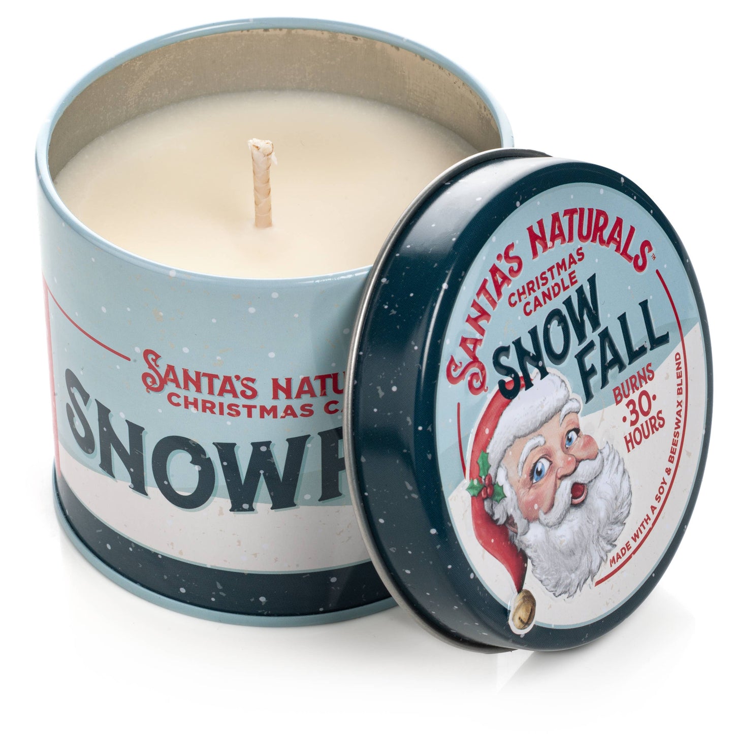 Christmas Candle in Snow Fall 9oz