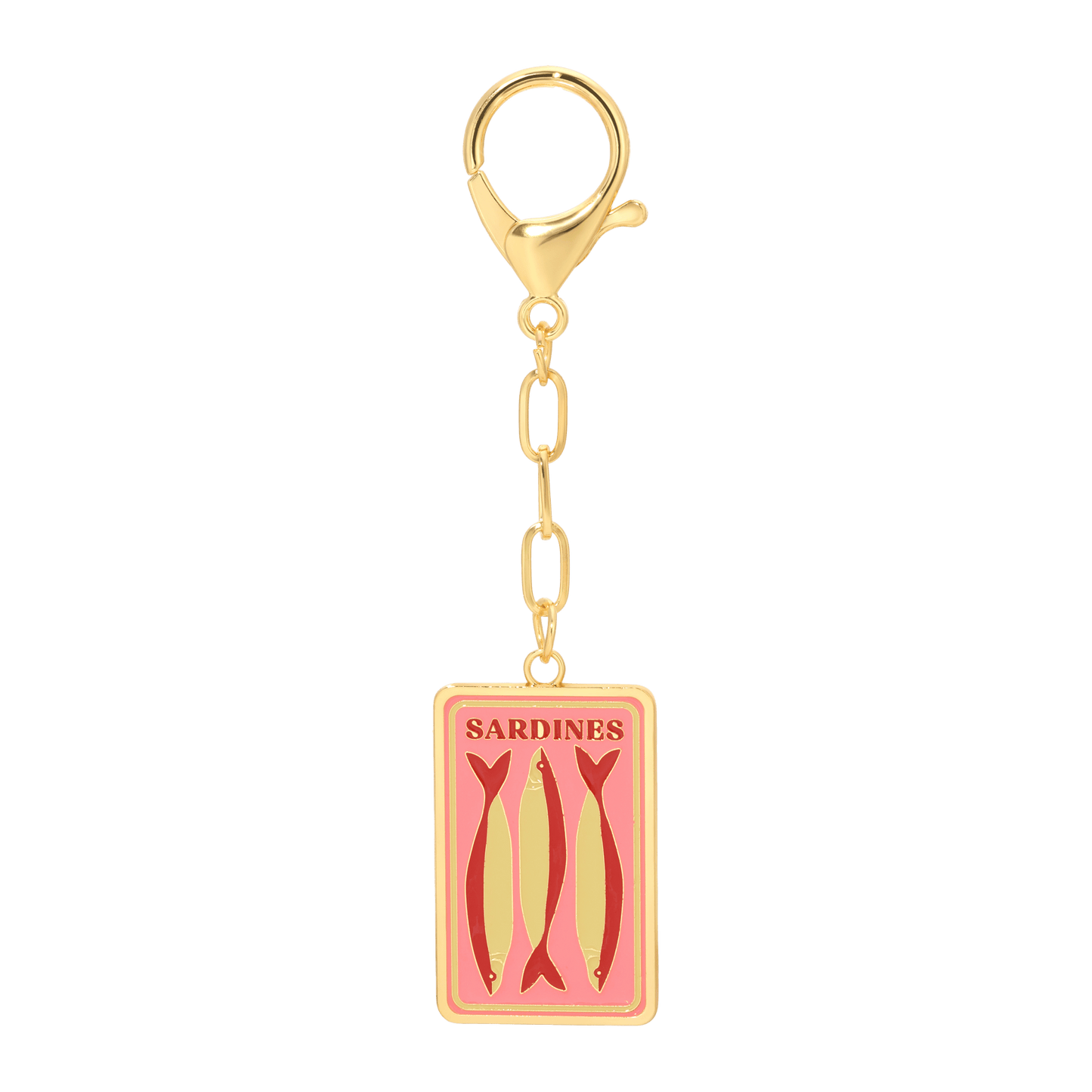 Enamel Bag Charm Keychain - Vintage MC