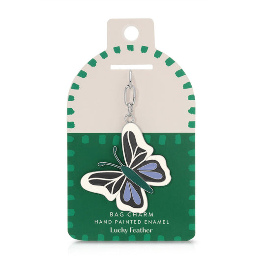 Enamel Bag Charm Keychain - Vintage MC