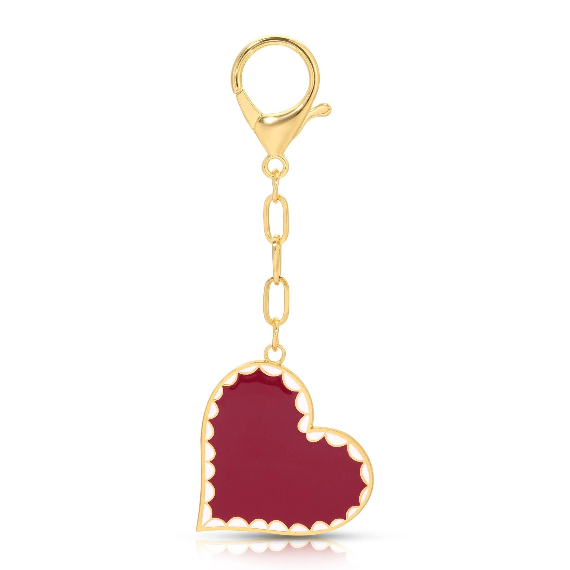 Enamel Bag Charm Keychain - Vintage MC