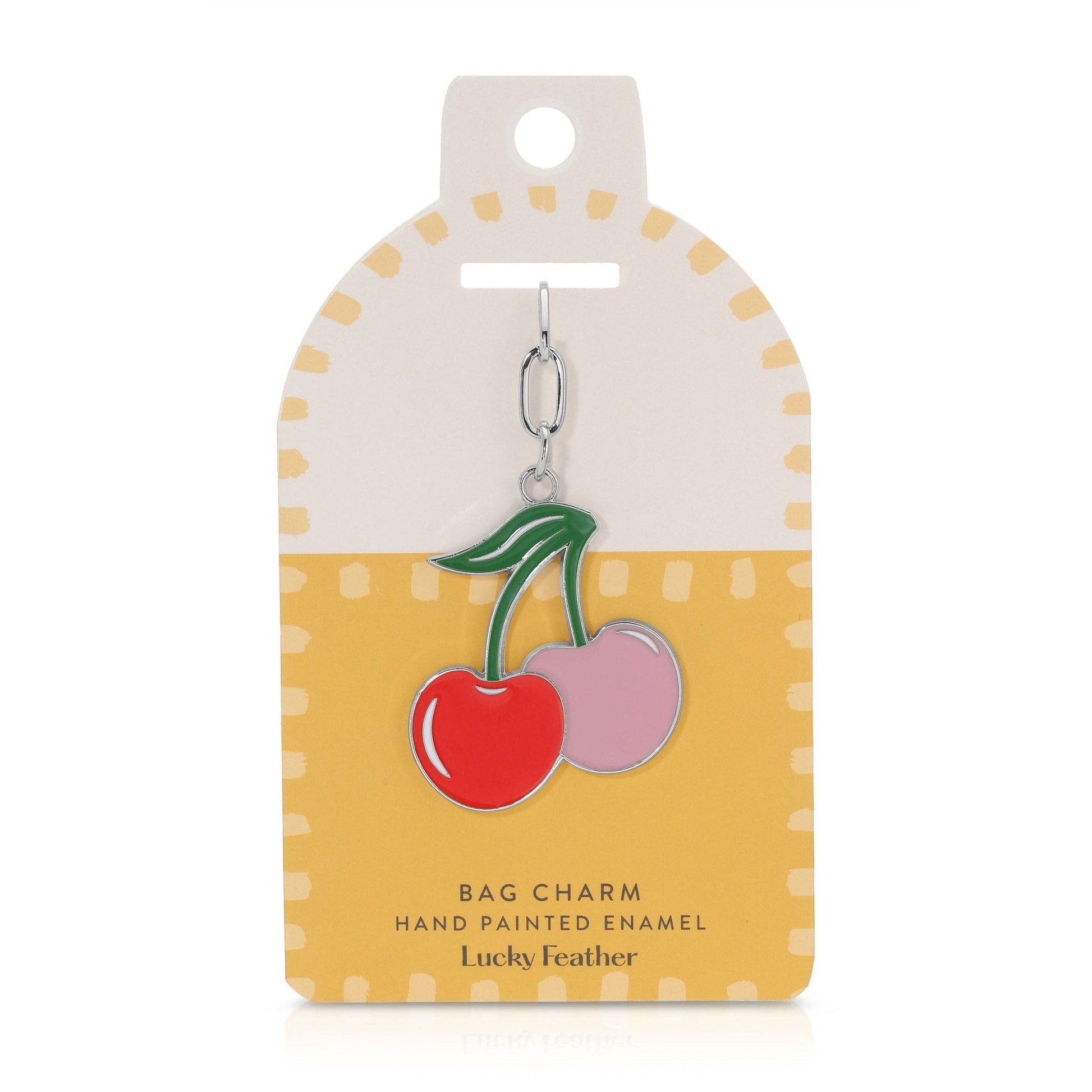 Enamel Bag Charm Keychain - Vintage MC
