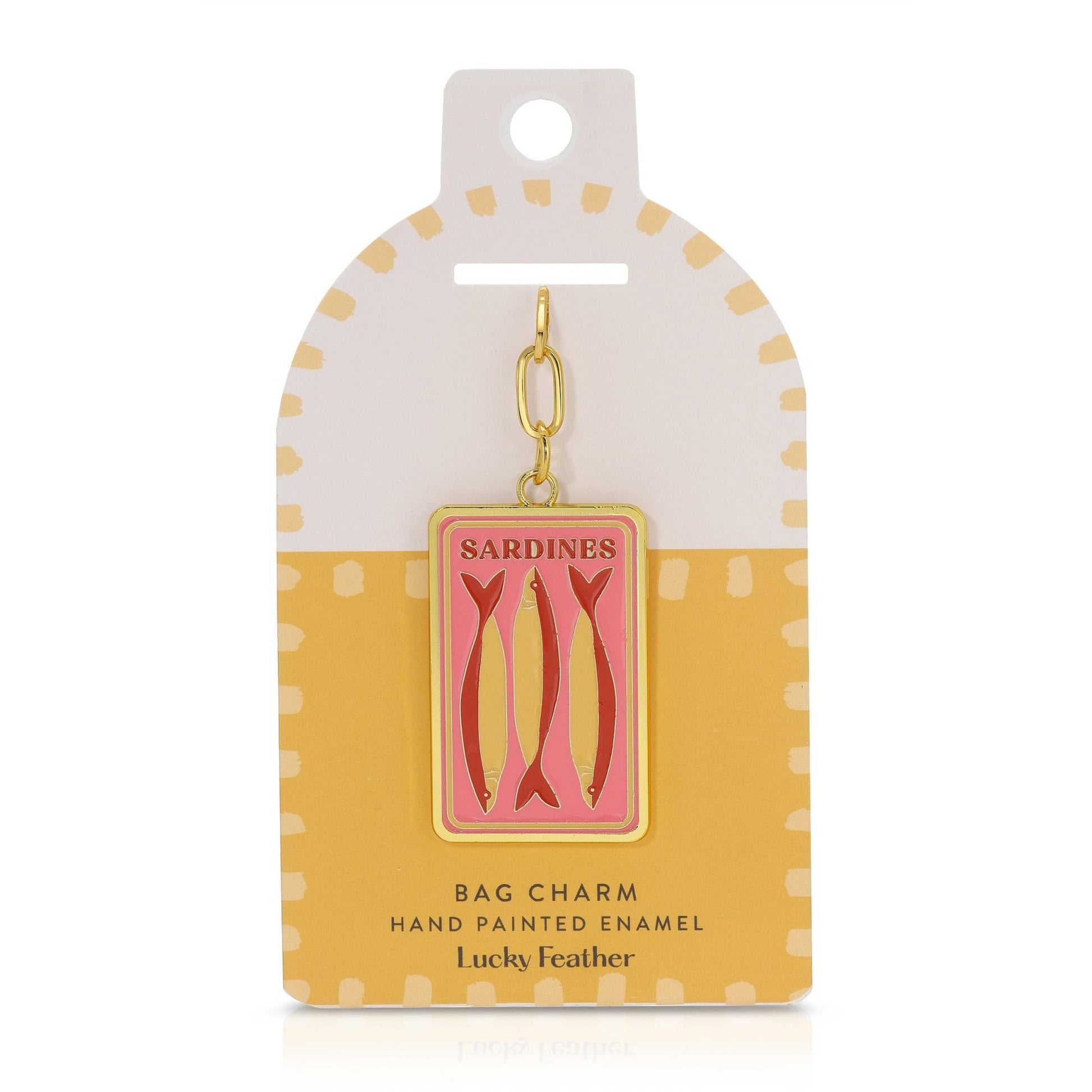 Enamel Bag Charm Keychain - Vintage MC