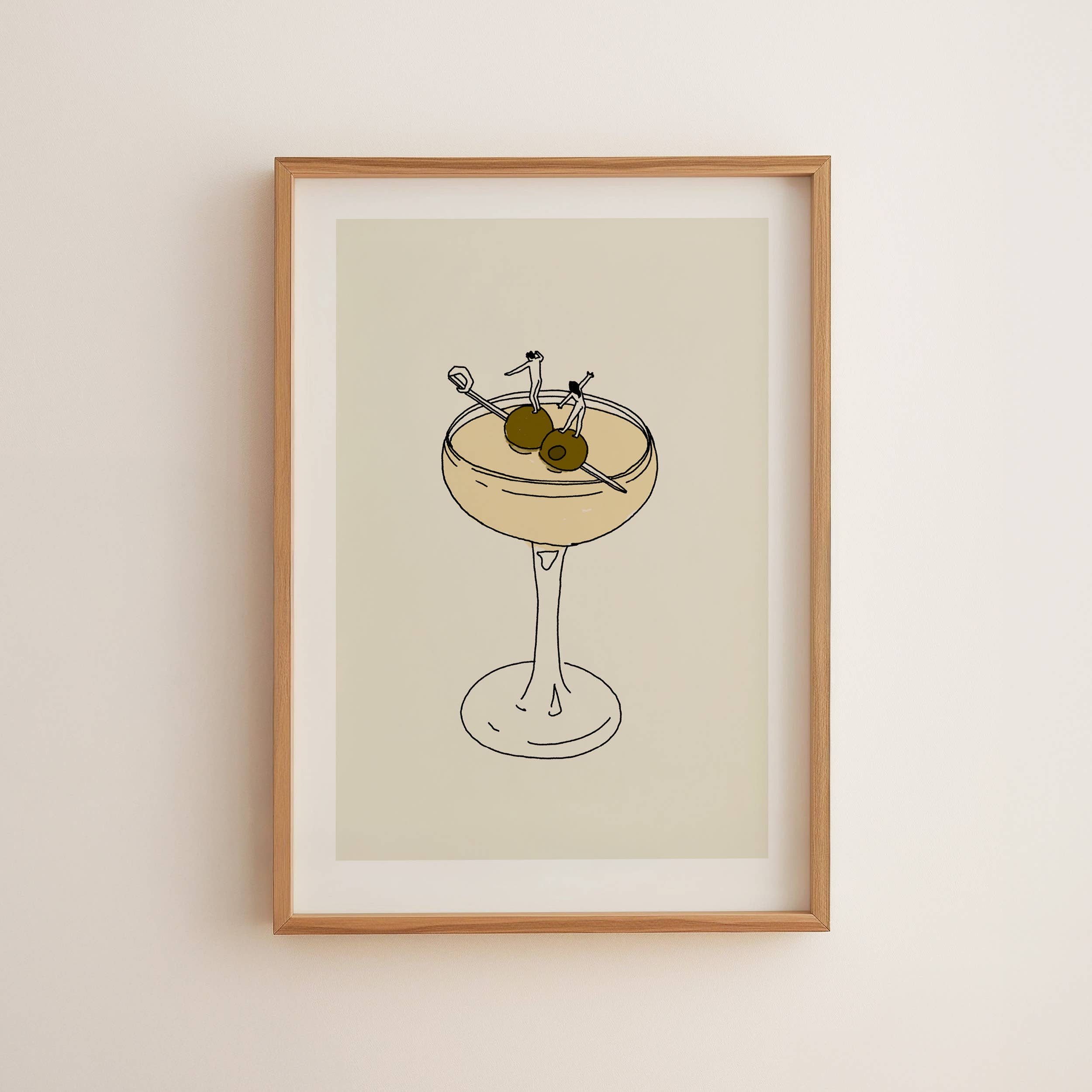 Classic Cocktail Art Print Retro