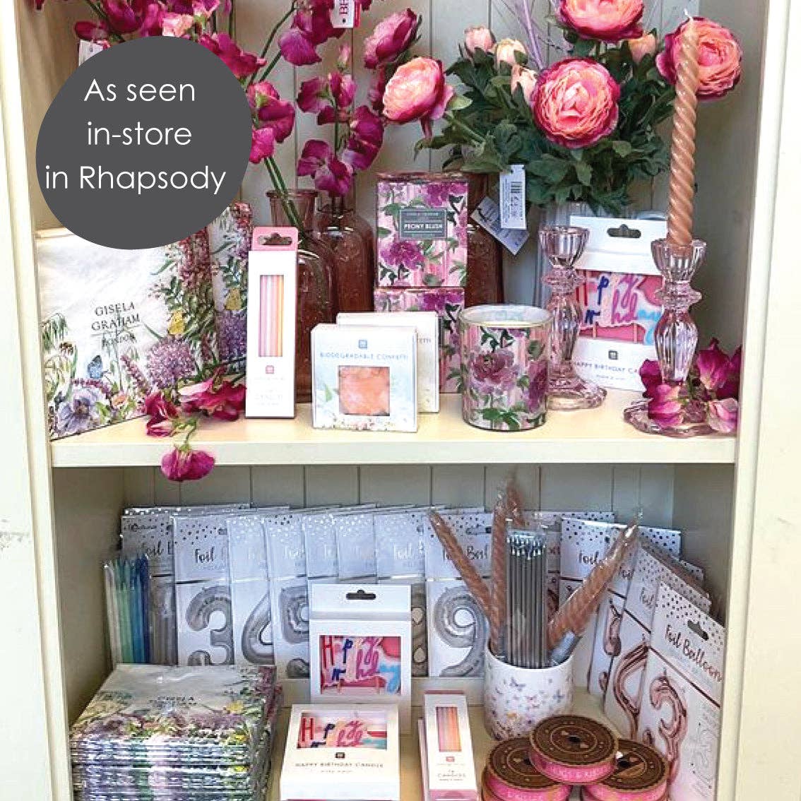 Pink Glass Candle Holder | Valentines Decor |