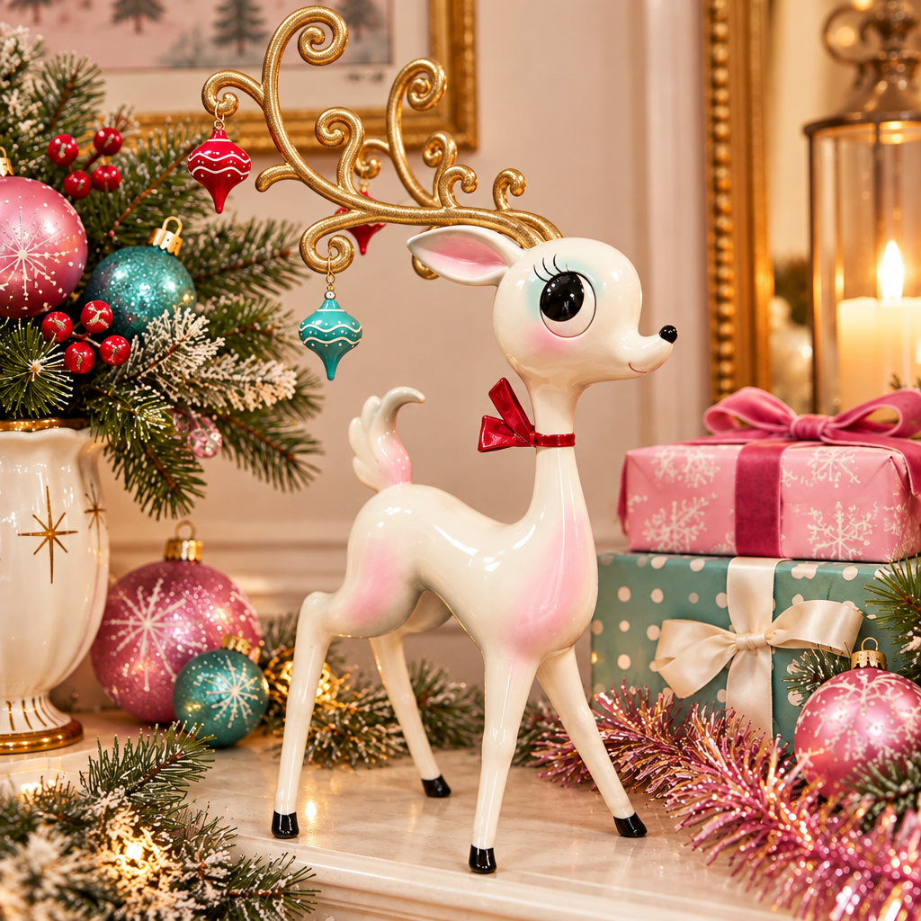 Miss Deer Ornament Antlers by Miss Fluff