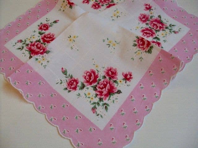 Art Deco Glamour Girl Dress Keepsake Hankie Card