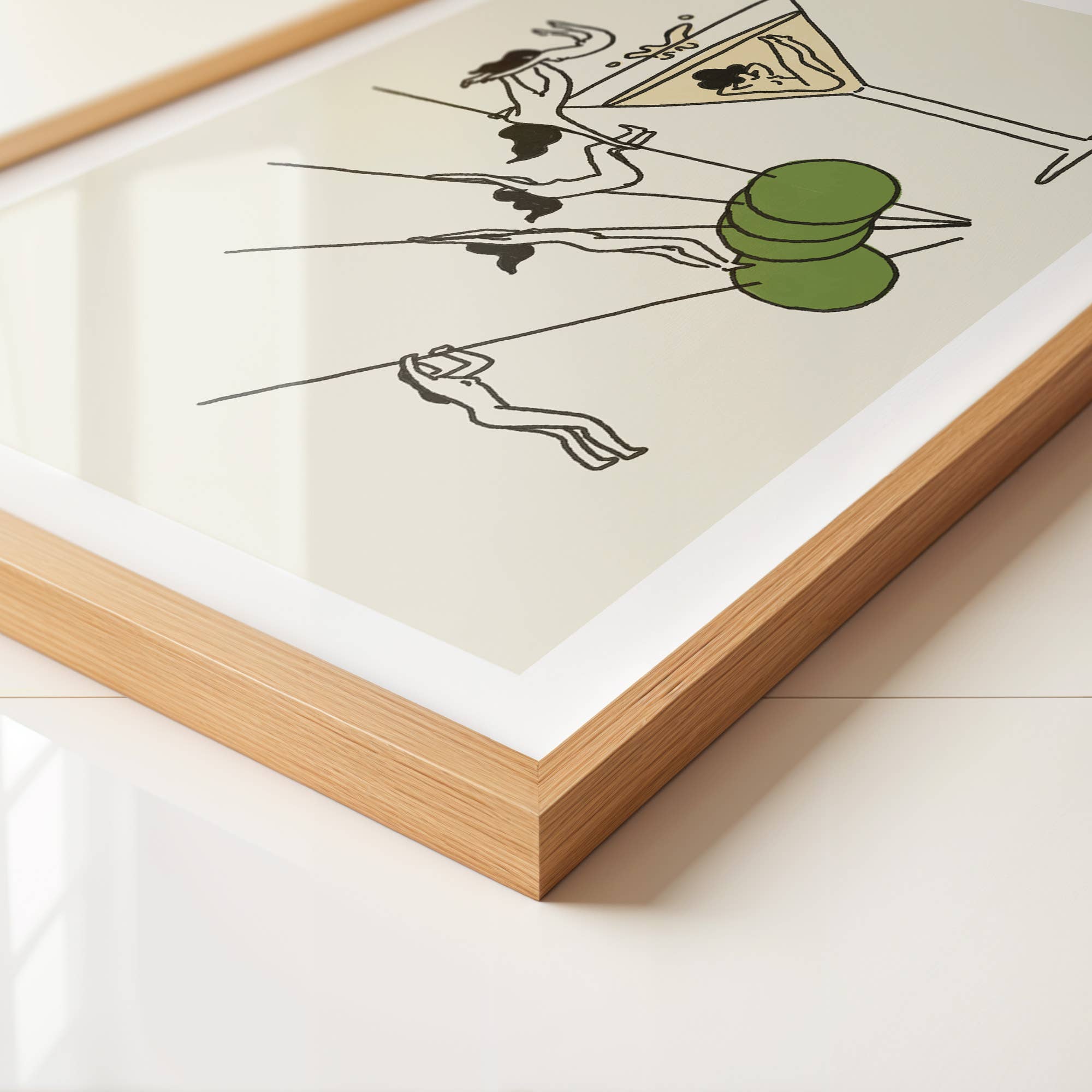 "Pole Vault" Martini Art Print