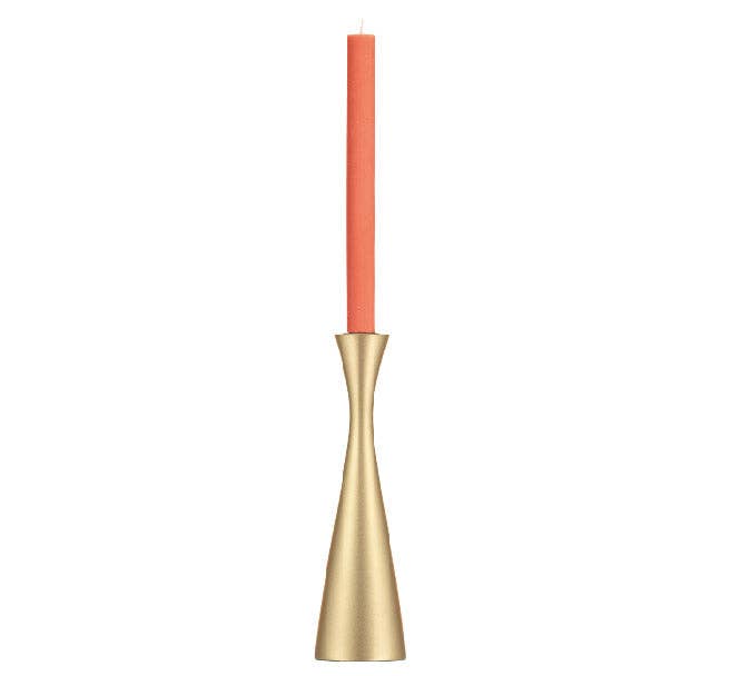 Tall Old Gold Candleholder
