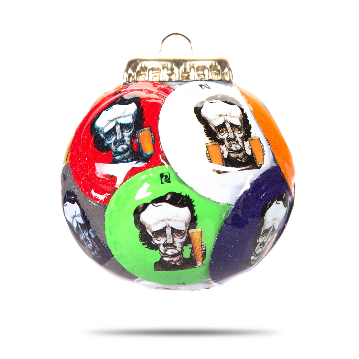 Raven Brewery Bottle Cap Ornament: Red