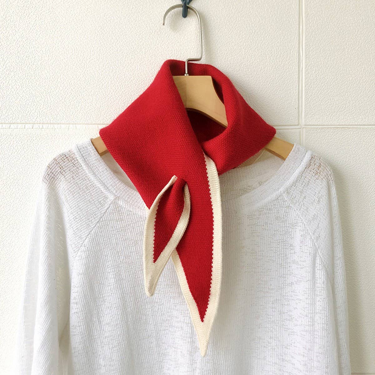 Knit Triangle Scarf