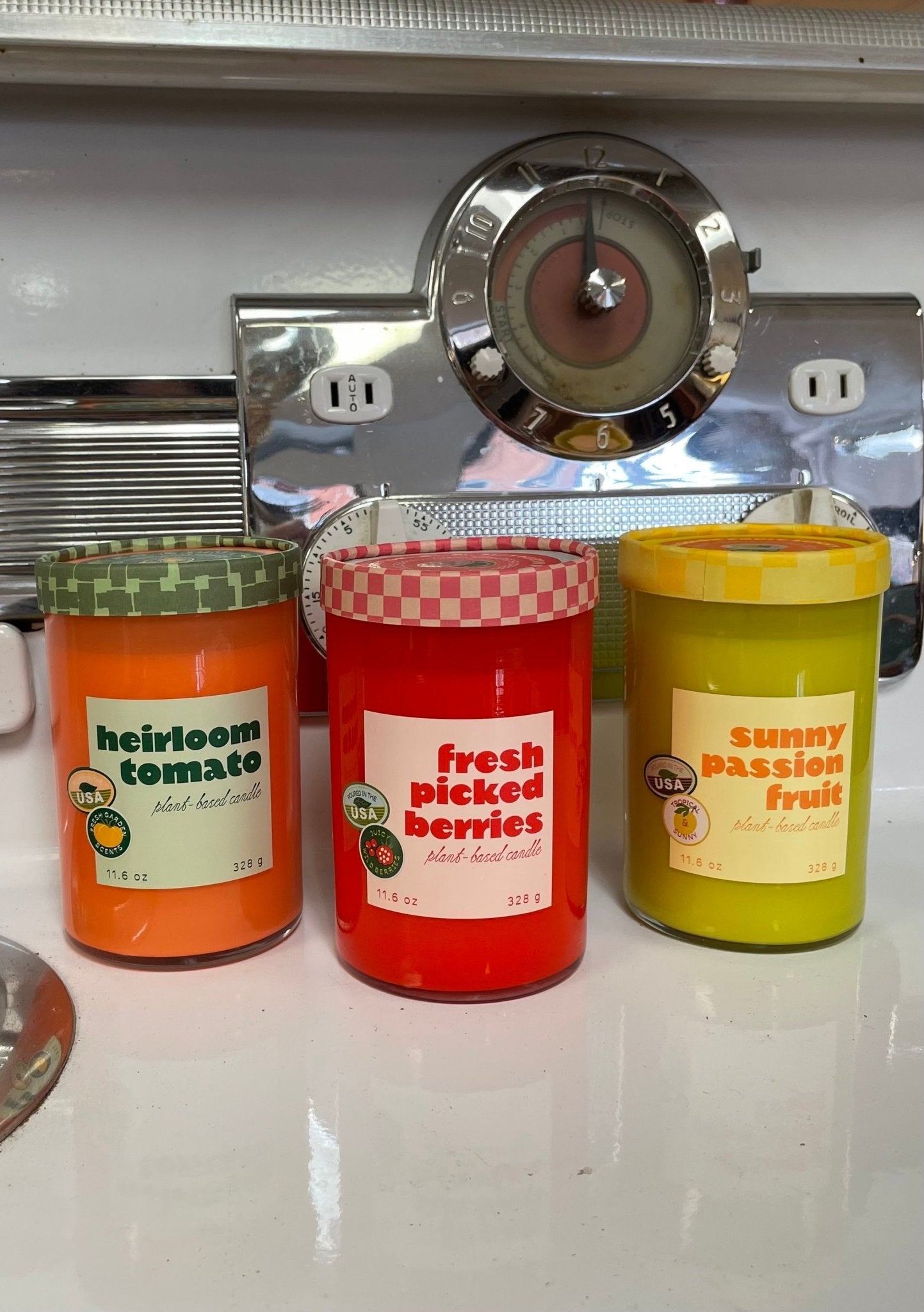 Farmers Market Glass Candle - Vintage MC