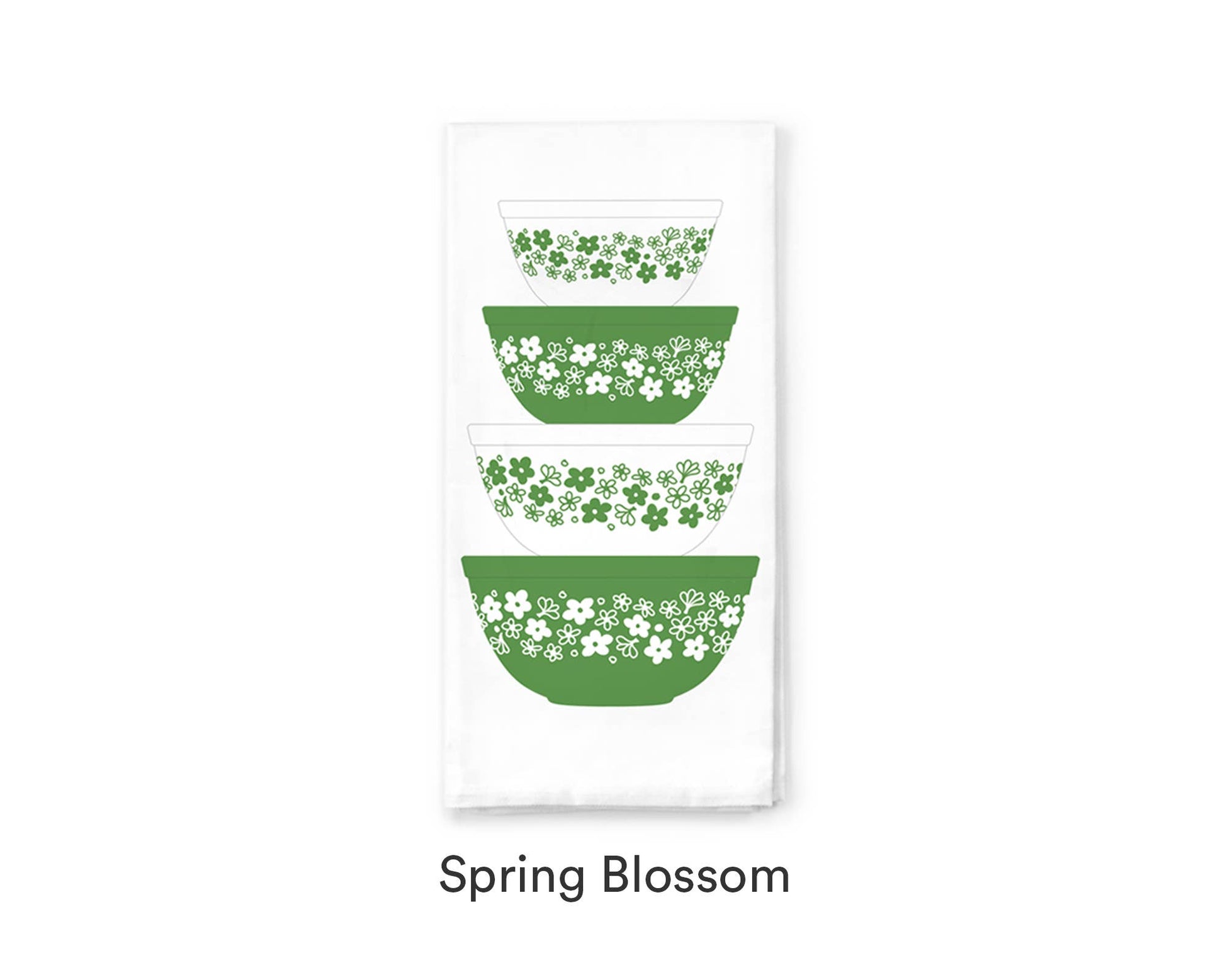 Pyrex-Inspired Tea Towel Cotton – Retro Kitchen Gift