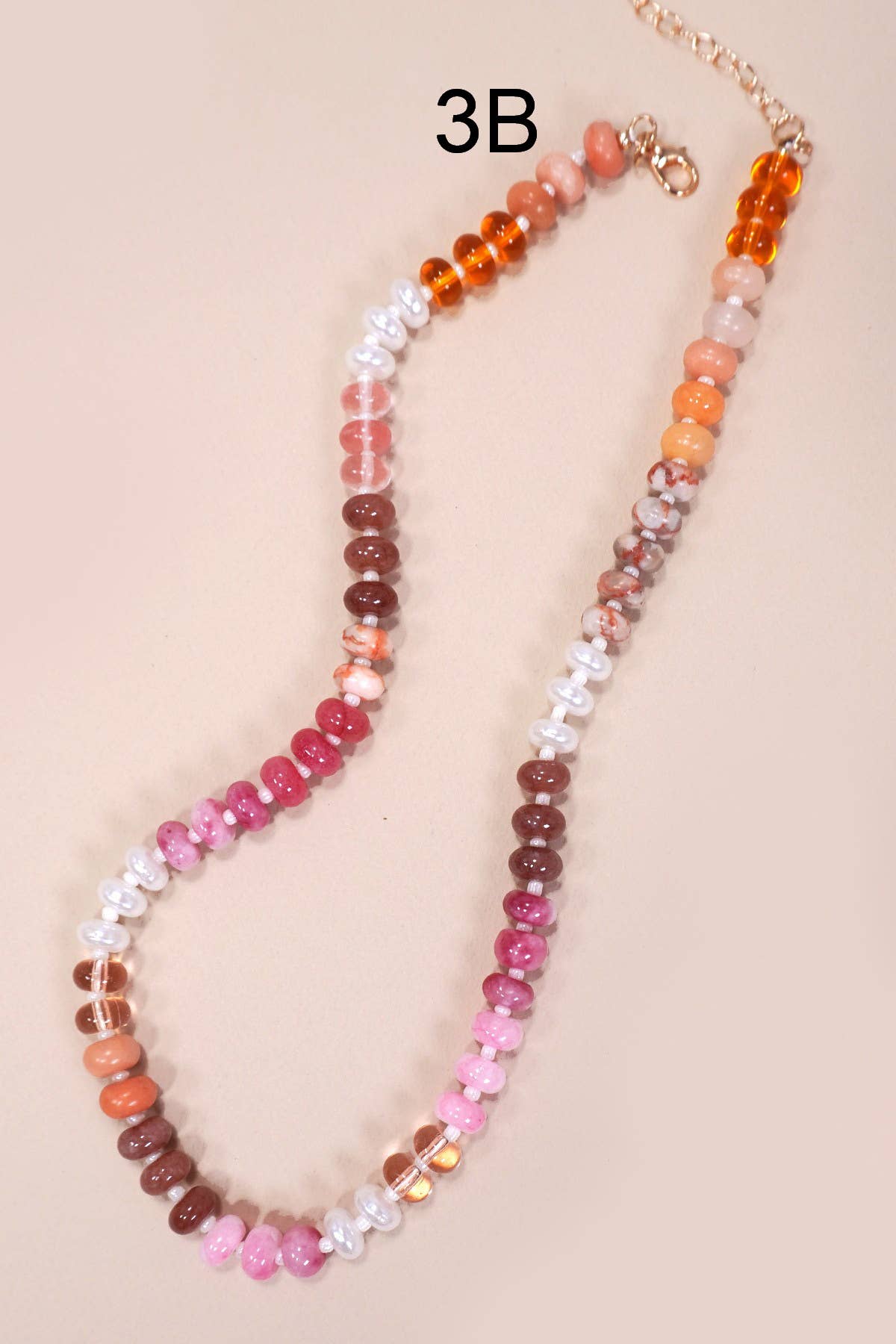 NATURAL AGATE BEAD NECKLACE