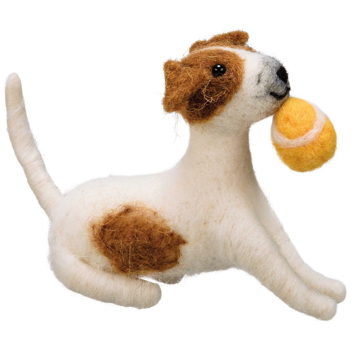 Felted Dog Ornament - Vintage MC