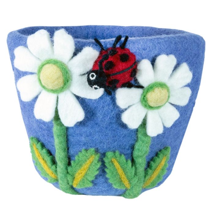 Felted Planter - Vintage MC