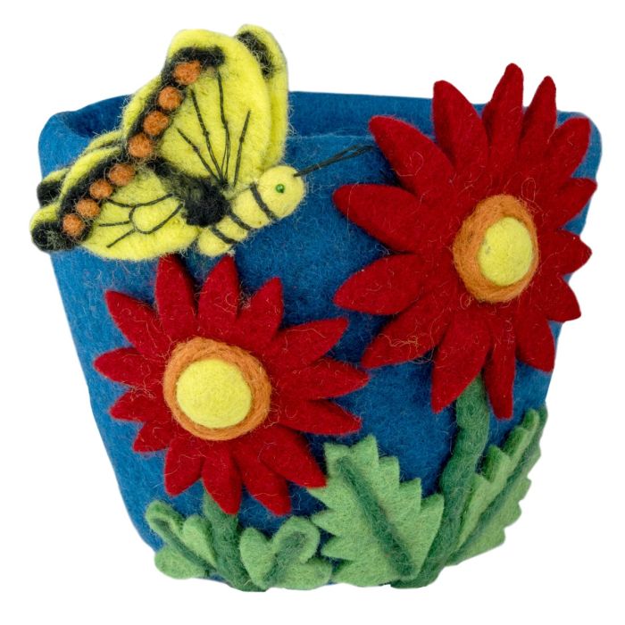 Felted Planter - Vintage MC
