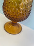 Fenton Amber Hobnail Swung Glass Vase - Vintage MC