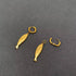 Fish Charm Huggie Earrings - Vintage MC