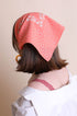 Floral and Dot Cotton Neckerchief Bandana - Vintage MC