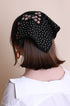 Floral and Dot Cotton Neckerchief Bandana - Vintage MC