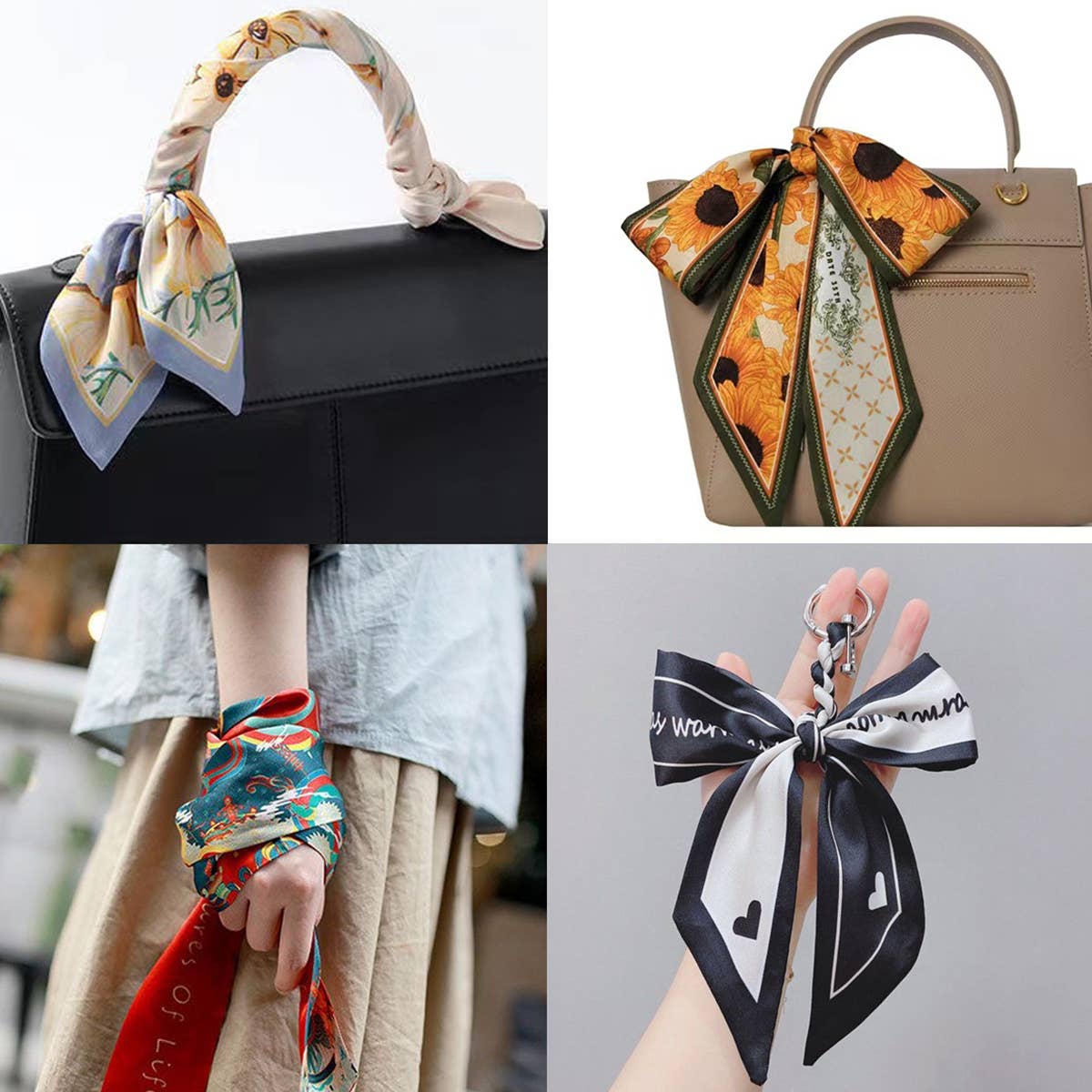 Floral Letter Scarf - Vintage MC