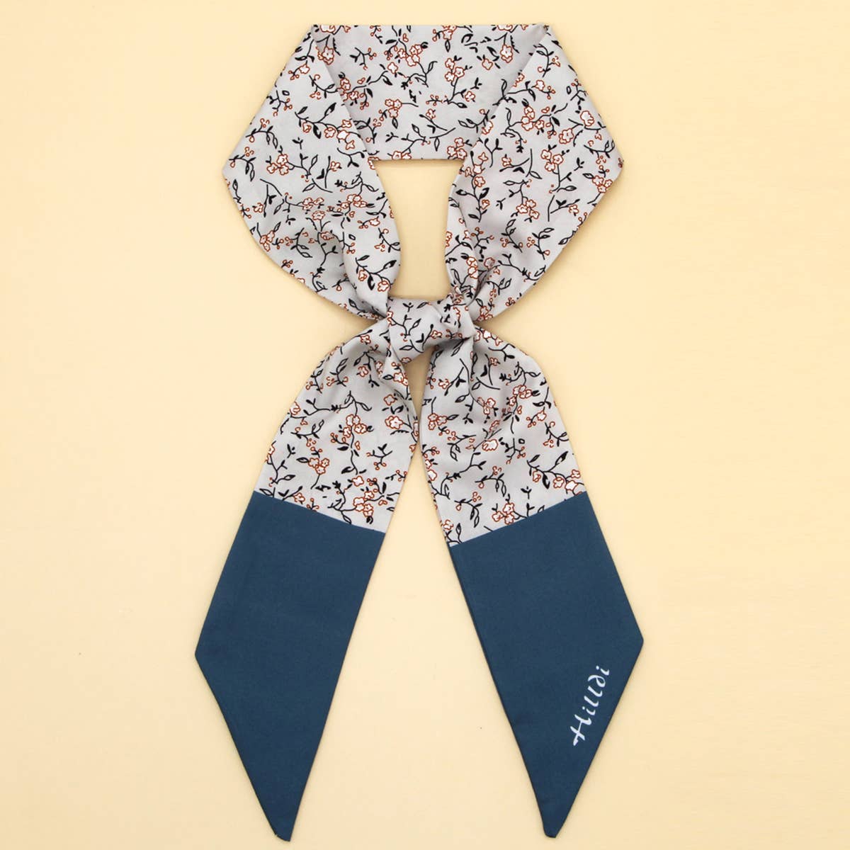 Floral Letter Scarf for Hair - Vintage MC