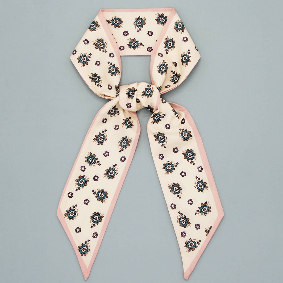 Floral Letter Scarf for Hair - Vintage MC