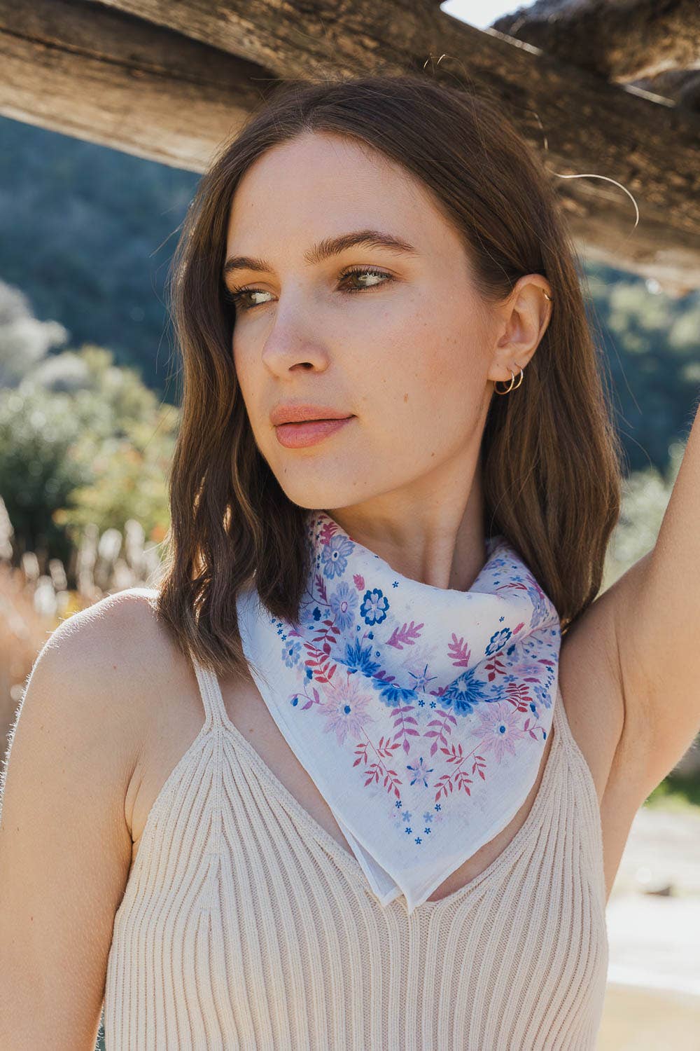 💐 Floral Print Bandana for Women - Best - Selling Style - Vintage MC