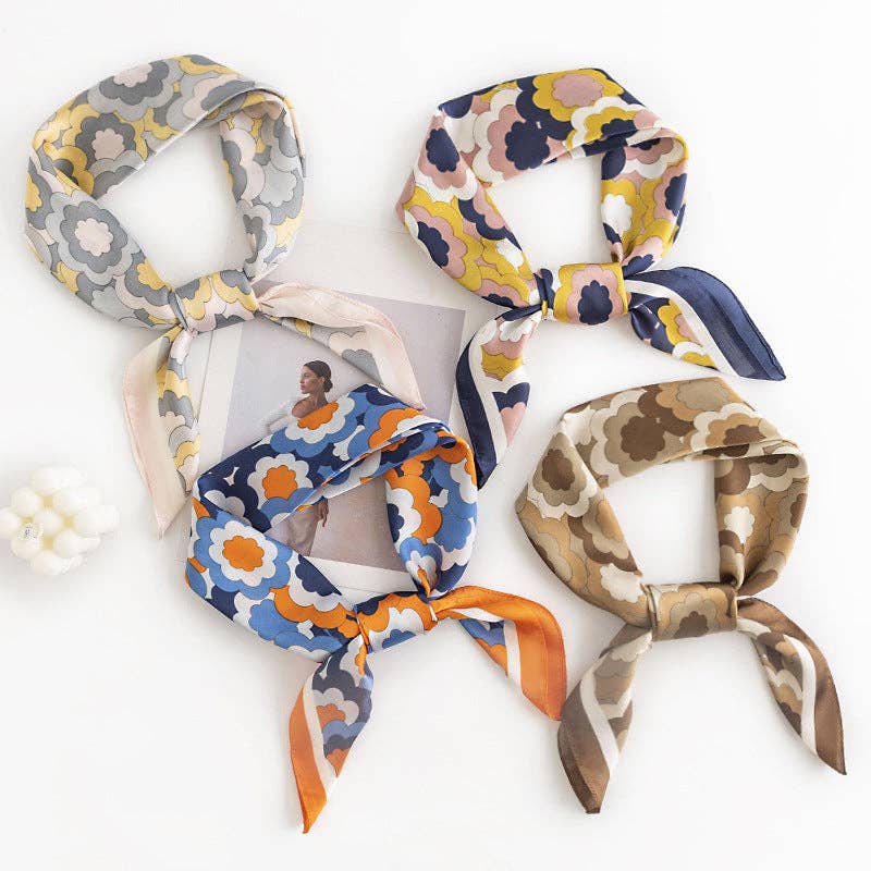 Floral Square Scarf - Vintage MC