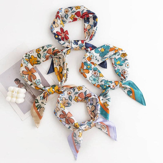 Floral Square Scarf - Vintage MC