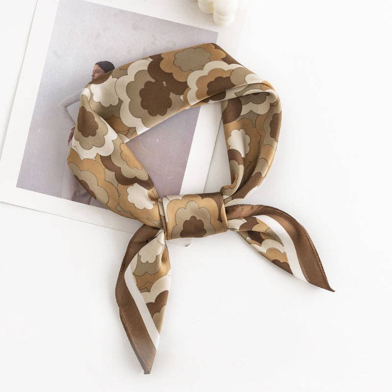 Floral Square Scarf - Vintage MC