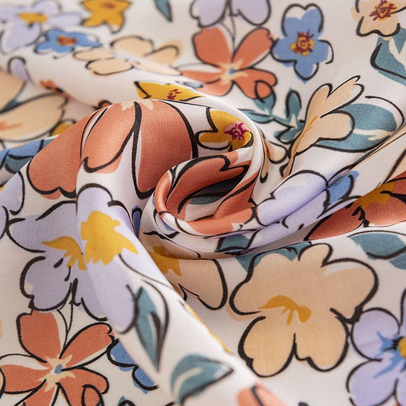 Floral Square Scarf - Vintage MC
