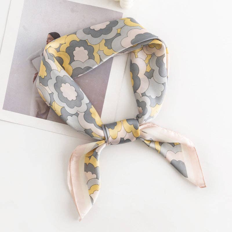 Floral Square Scarf - Vintage MC