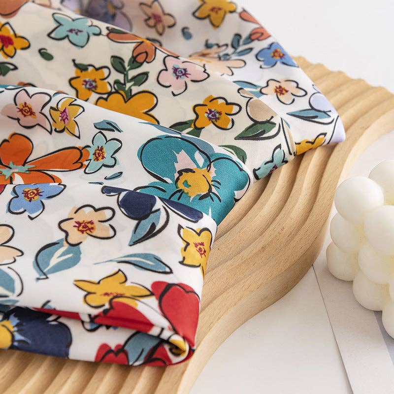 Floral Square Scarf - Vintage MC