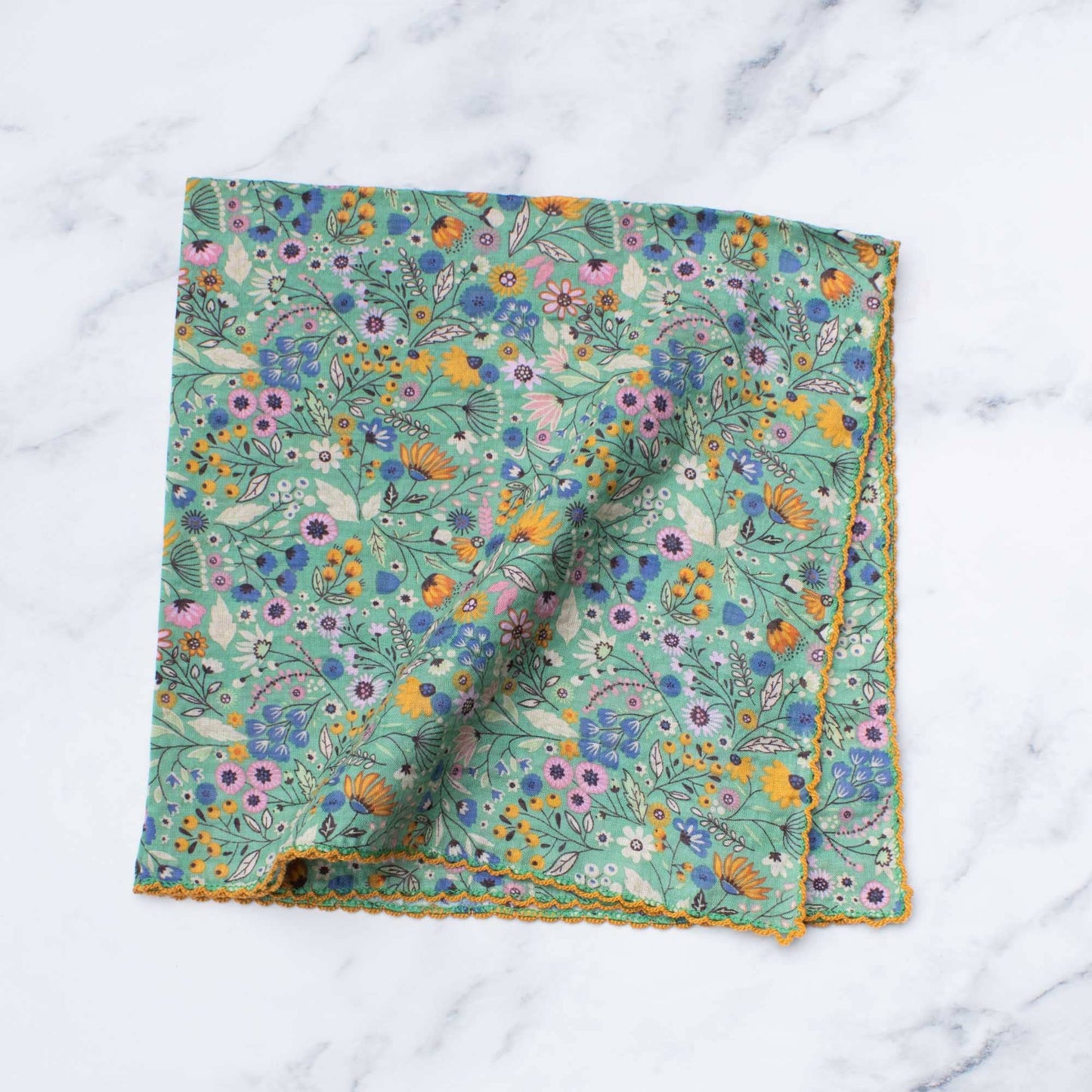 Flower Fields Cotton Scarf - Vintage MC