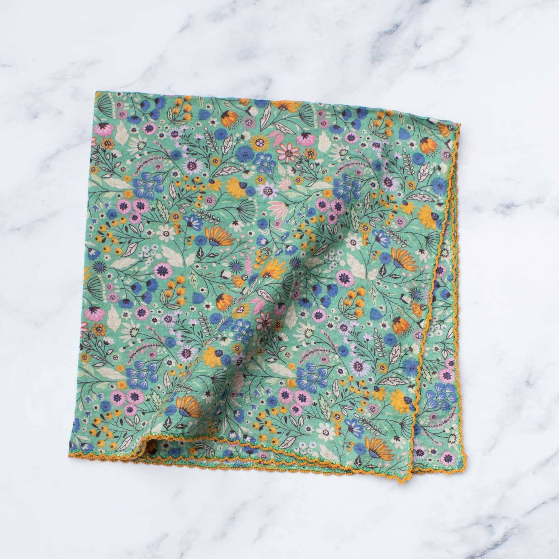 Flower Fields Cotton Scarf - Vintage MC