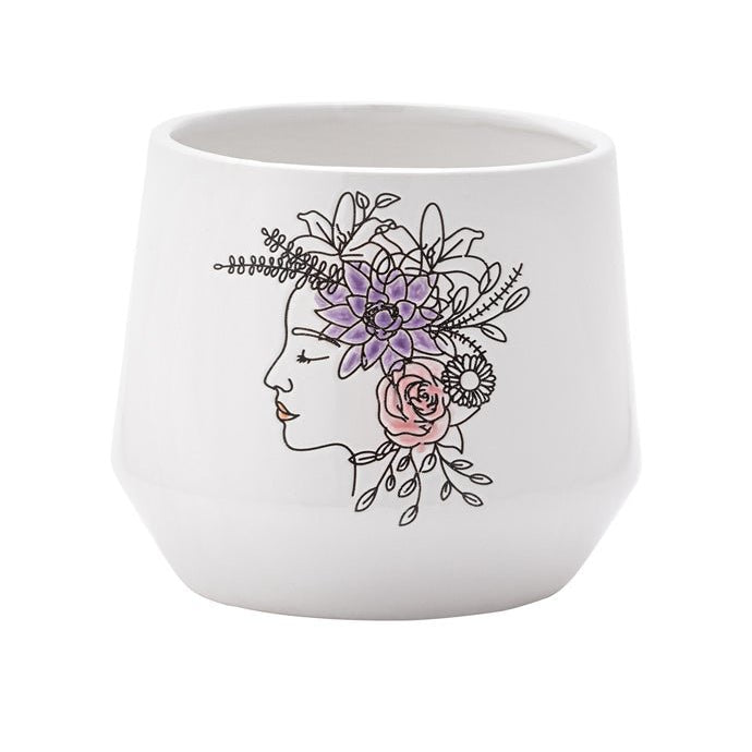 Flower Woman Planter - Vintage MC