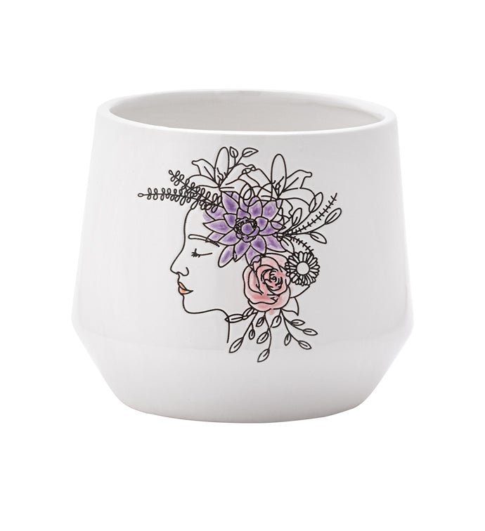 Flower Woman Planter - Vintage MC