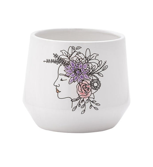 Flower Woman Planter - Vintage MC