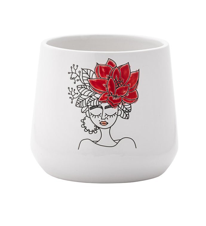Flower Woman Planter - Vintage MC