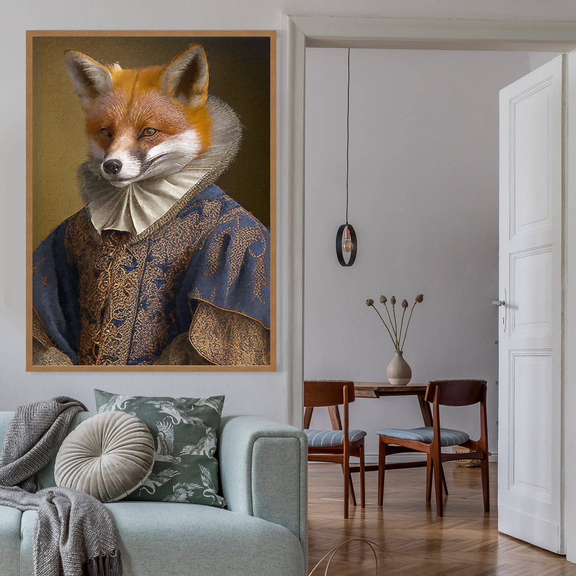 Fox Animal Head Print - Vintage MC