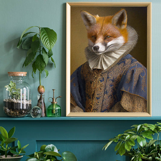 Fox Animal Head Print - Vintage MC