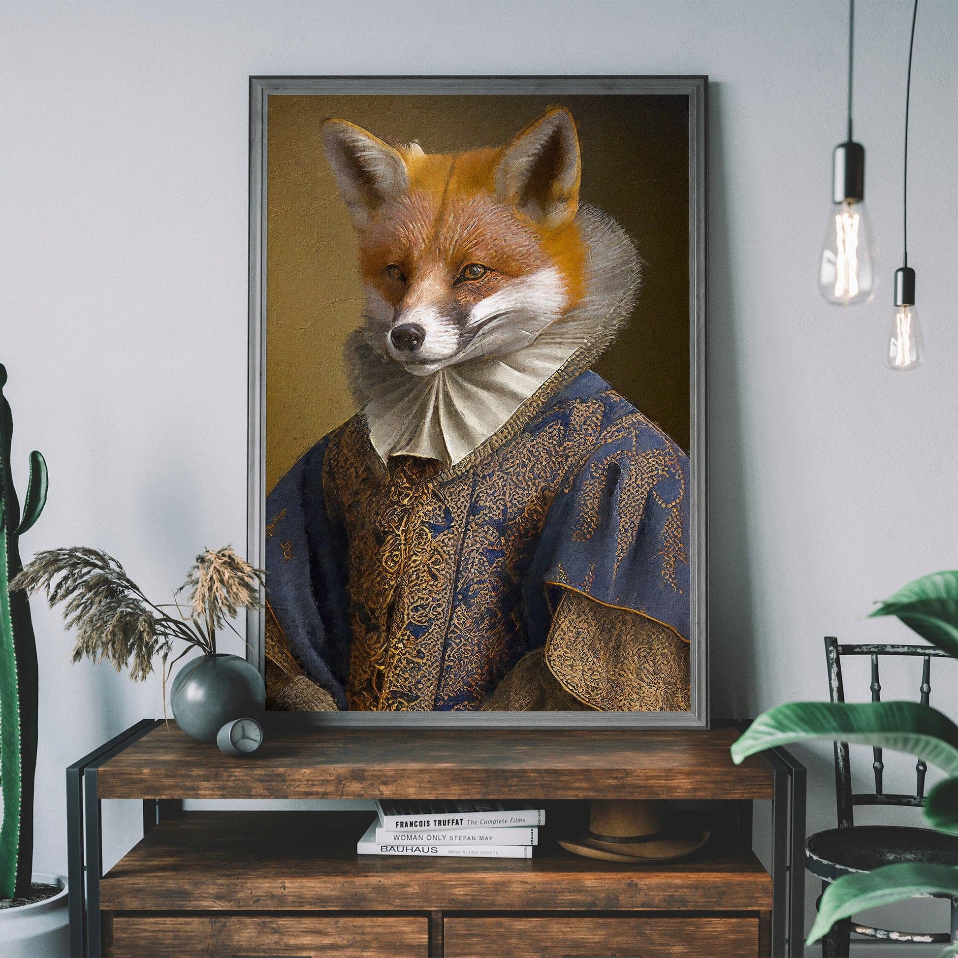Fox Animal Head Print - Vintage MC